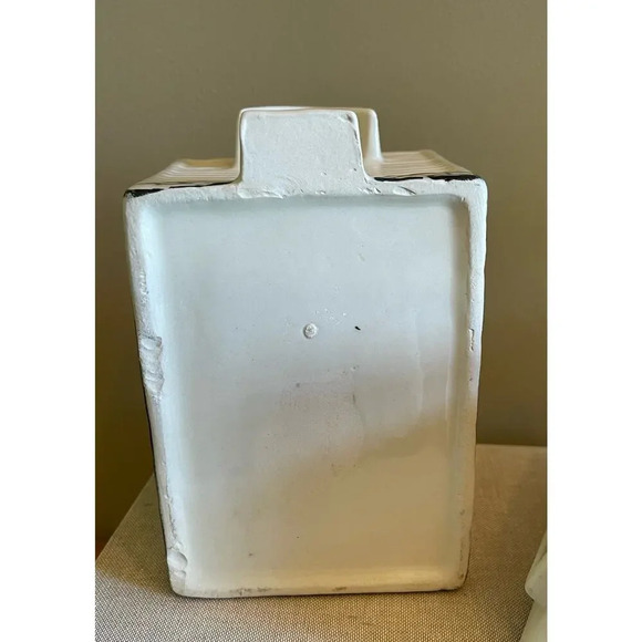 The House of Webster School House Cookie Jar Red Roof Metal Bell - Picture 7 of 7